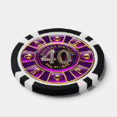 Joanna's Las Vegas 40. Geburtstag Casino | LILA Pokerchips (Einzeln)