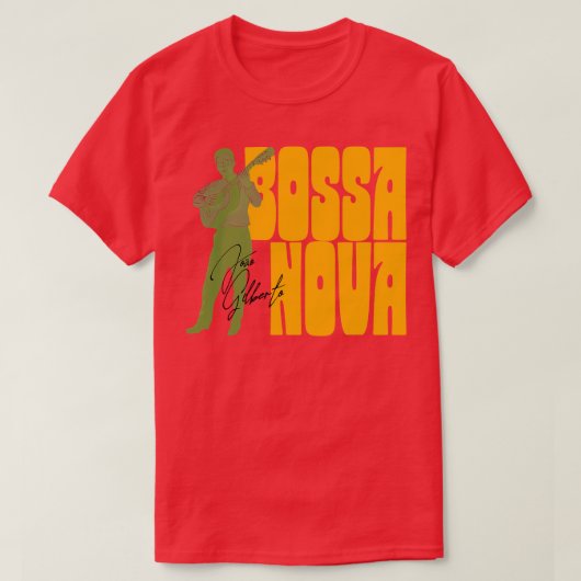 Joao Gilberto Bossa Nova Vintage Fan Kunst T-Shirt (Design vorne)