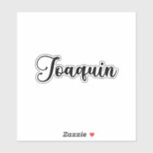 Joaquin Name - Handgeschriebene Kalligrafie Aufkleber (Blatt)