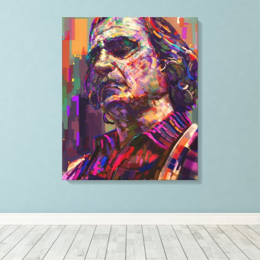 Joaquin Phoenix Leinwanddruck (Insitu (Holzboden))