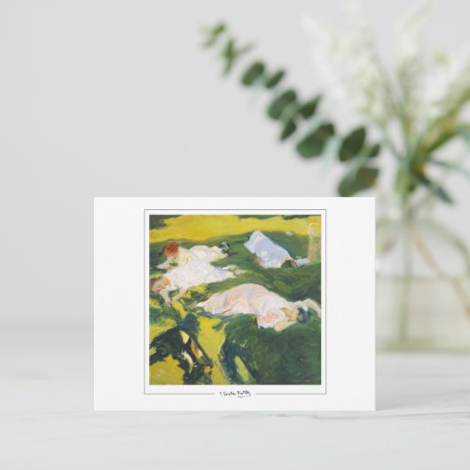 Joaquín Sorolla #29 - Fine Art Postcard Postkarte (Stehend Vorderseite)