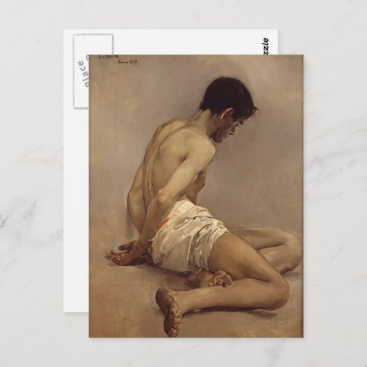 Joaquín Sorolla - Akademisches Gemälde aus der Nat Postkarte (Vorne/Hinten)