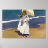 Joaquin Sorolla - Am Strand Poster (Vorne)