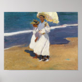 Joaquin Sorolla - Am Strand Poster (Vorne)