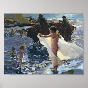 Joaquín Sorolla - Badzeit Poster