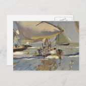 Joaquín Sorolla - Boote am Strand Postkarte (Vorne/Hinten)