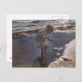 Joaquin Sorolla - Buscando Mariscos Postkarte (Vorne/Hinten)