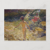 Joaquín Sorolla - Das Bad, Javea Postkarte (Vorderseite)