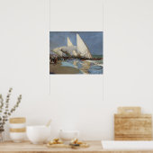 Joaquin Sorolla - Der Strand von Valencia Poster (Küche)