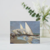 Joaquin Sorolla - Der Strand von Valencia Postkarte (Stehend Vorderseite)