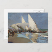 Joaquin Sorolla - Der Strand von Valencia Postkarte (Vorne/Hinten)