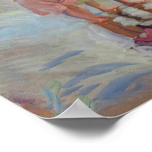 Joaquin Sorolla - Die drei Schwestern Poster (Ecke)