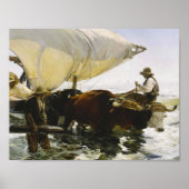 Joaquin Sorolla - Die Rückkehr aus der Fischerei Poster (Vorne)