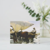 Joaquin Sorolla - Die Rückkehr aus der Fischerei Postkarte (Stehend Vorderseite)