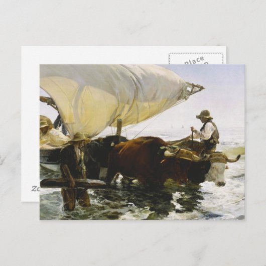 Joaquin Sorolla - Die Rückkehr aus der Fischerei Postkarte (Vorne/Hinten)