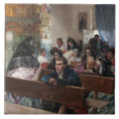 Joaquin Sorolla - die Taufe Fliese (Vorderseite)