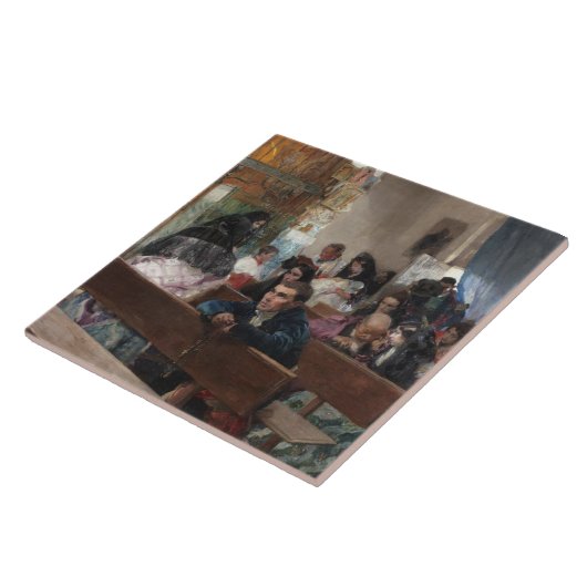 Joaquin Sorolla - die Taufe Fliese (Seite)