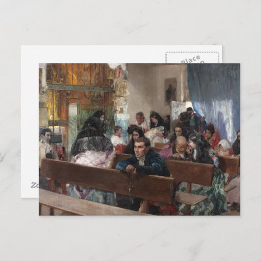 Joaquin Sorolla - Die Taufe Postkarte (Vorne/Hinten)