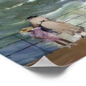 Joaquín Sorolla - Die Wellen von San Sebastian Poster (Ecke)