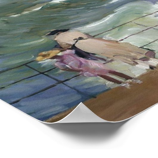 Joaquín Sorolla - Die Wellen von San Sebastian Poster (Ecke)