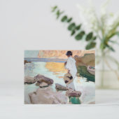 Joaquin Sorolla - Elena in Cala de San Vicente Postkarte (Stehend Vorderseite)