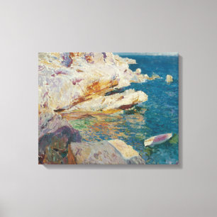 Joaquin Sorolla-Felsen von Javea und dem Weißen Bo Leinwanddruck
