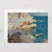 Joaquin Sorolla-Felsen von Javea und dem Weißen Bo Postkarte (Vorne/Hinten)