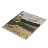 Joaquin Sorolla - Fischerboote am Strand Fliese (Seite)