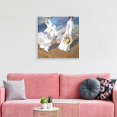 Joaquin Sorolla - Frauen laufen am Strand Leinwanddruck (Insitu (Wohnzimmer))