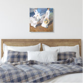 Joaquin Sorolla - Frauen laufen am Strand Leinwanddruck (Insitu (Schlafzimmer))