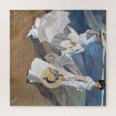 Joaquin Sorolla - Frauen laufen am Strand Puzzle (Horizontal)