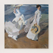 Joaquin Sorolla - Frauen laufen am Strand Puzzle (Vertikal)