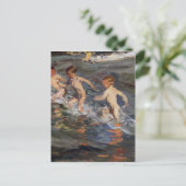 Joaquín Sorolla - Kinder am Strand Postkarte (Stehend Vorderseite)
