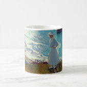 Joaquin Sorolla - Maria am Strand von Biarritz Kaffeetasse (Mittel)