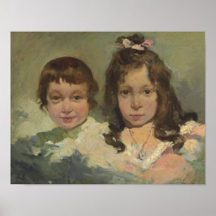 Joaquin Sorolla - María und Joaquín Poster