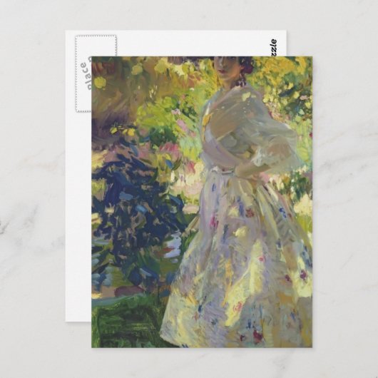 Joaquín Sorolla - Maria verkleidet als valencianis Postkarte (Vorne/Hinten)