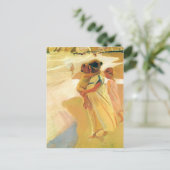 Joaquín Sorolla- Nach dem Baden, Valencia Postkarte (Stehend Vorderseite)