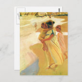 Joaquín Sorolla- Nach dem Baden, Valencia Postkarte (Vorne/Hinten)