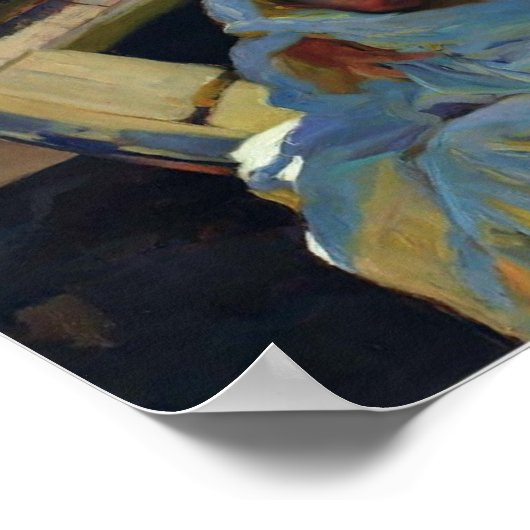 Joaquín Sorolla - Nach dem Tod Poster (Ecke)