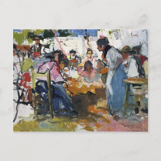 Joaquín Sorolla - Net Menders in Valencia Postkarte (Vorderseite)