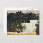 Joaquín Sorolla - Orangenbäume auf der Straße nach Postkarte (Vorne/Hinten)