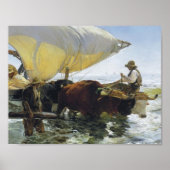 Joaquín Sorolla - Rückkehr aus der Fischerei Poster (Vorne)