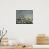 Joaquin Sorolla - Segelboote im Meer Poster (Küche)