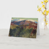 Joaquín Sorolla- Sierra Nevada vom Alhambra Karte (Gelbe Blume)