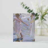 Joaquín Sorolla - Spazieren Sie entlang des Meeres Postkarte (Stehend Vorderseite)