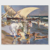 Joaquin Sorolla - Valencia Beach by Morning Light Geschenkpapier (Flach)