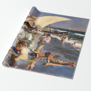 Joaquin Sorolla - Valencia Beach by Morning Light Geschenkpapier