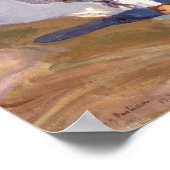 Joaquin Sorolla - Valencia Beach by Morning Light Poster (Ecke)