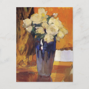 Joaquín Sorolla - Weiße Rosen aus dem Garten des H Postkarte