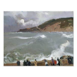 Joaquin Sorolla - Wellenbrecher, San Sebastián Fotodruck